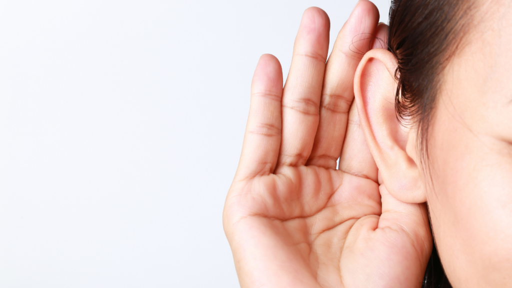 an ear that is active listening which is a key facilitation skill